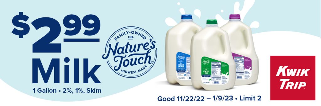 Gallons Of Milk On Sale Now Kwik Trip Kwik Star