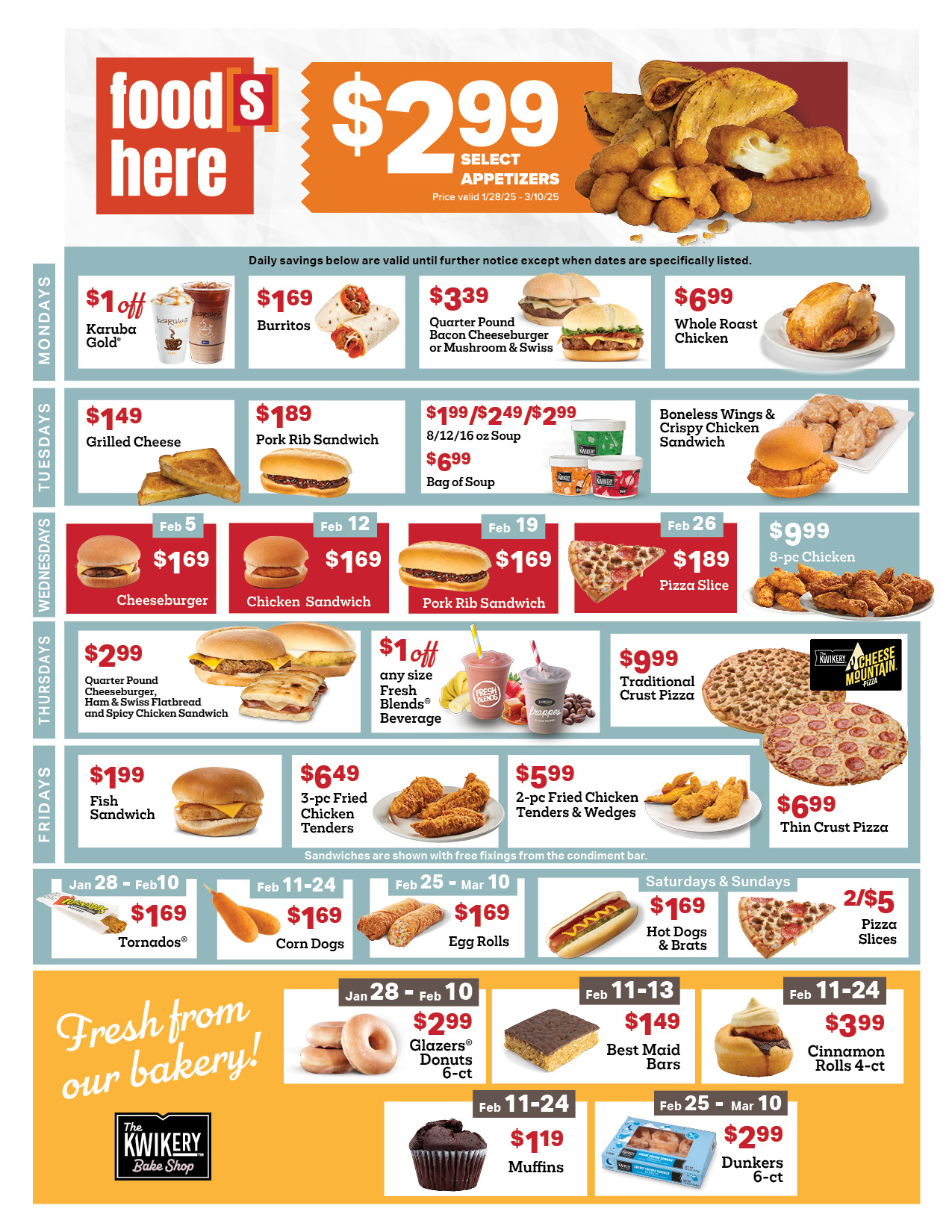 6-week promo in-store flyer graphic