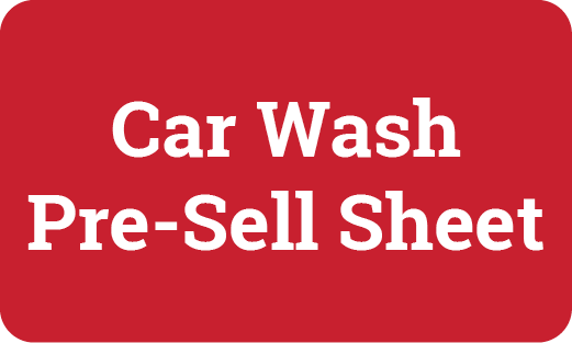 car wash pre-sell sheet button