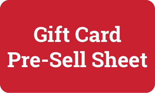 gift card pre-sell sheet button