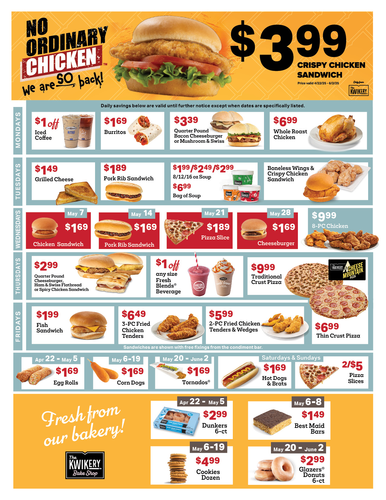 6 week promotion in-store flyer graphic
