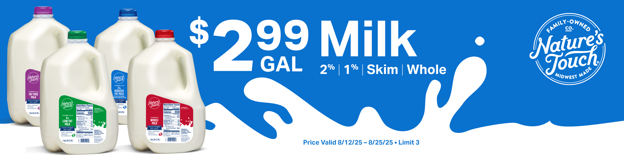   $2.99 Gallon Milk