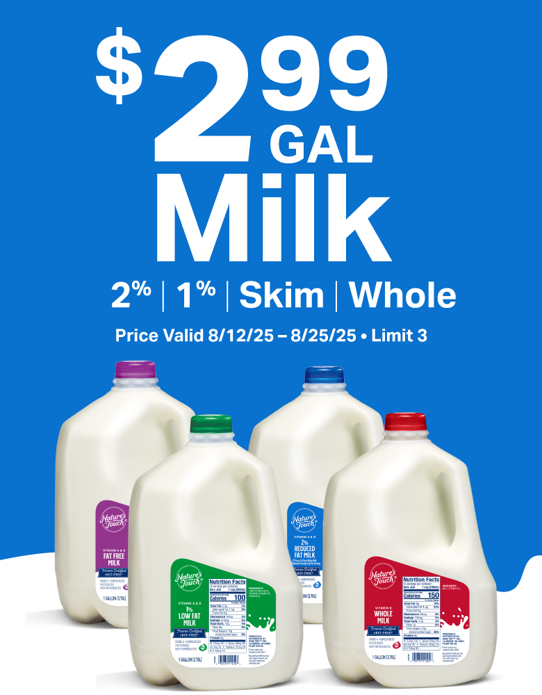    $2.99 Gallon Milk