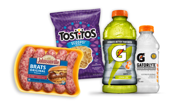 johnsonville, frito lay, gatorade