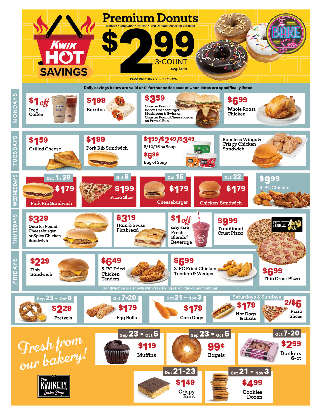 6 week promo in-store flyer
